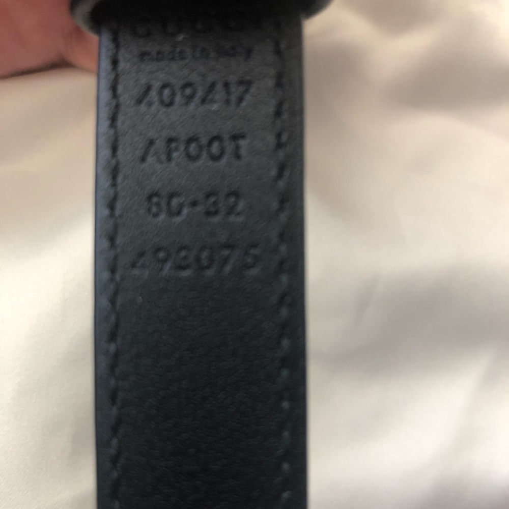Authentic Gucci Black Thin Marmont Belt - Picture 3 of 7